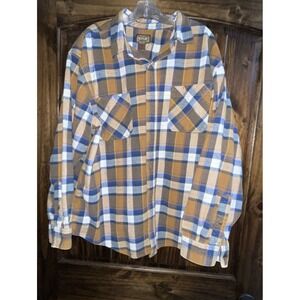 Men's heavy thick, plaid , soft cotton flannel size 2x by CE Schmidt RN 129746